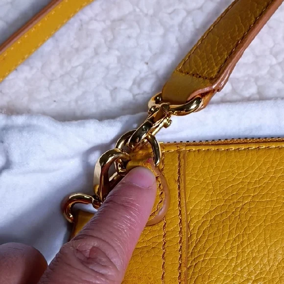 Banana Republic Mustard Leather Crossbody‎ Bag